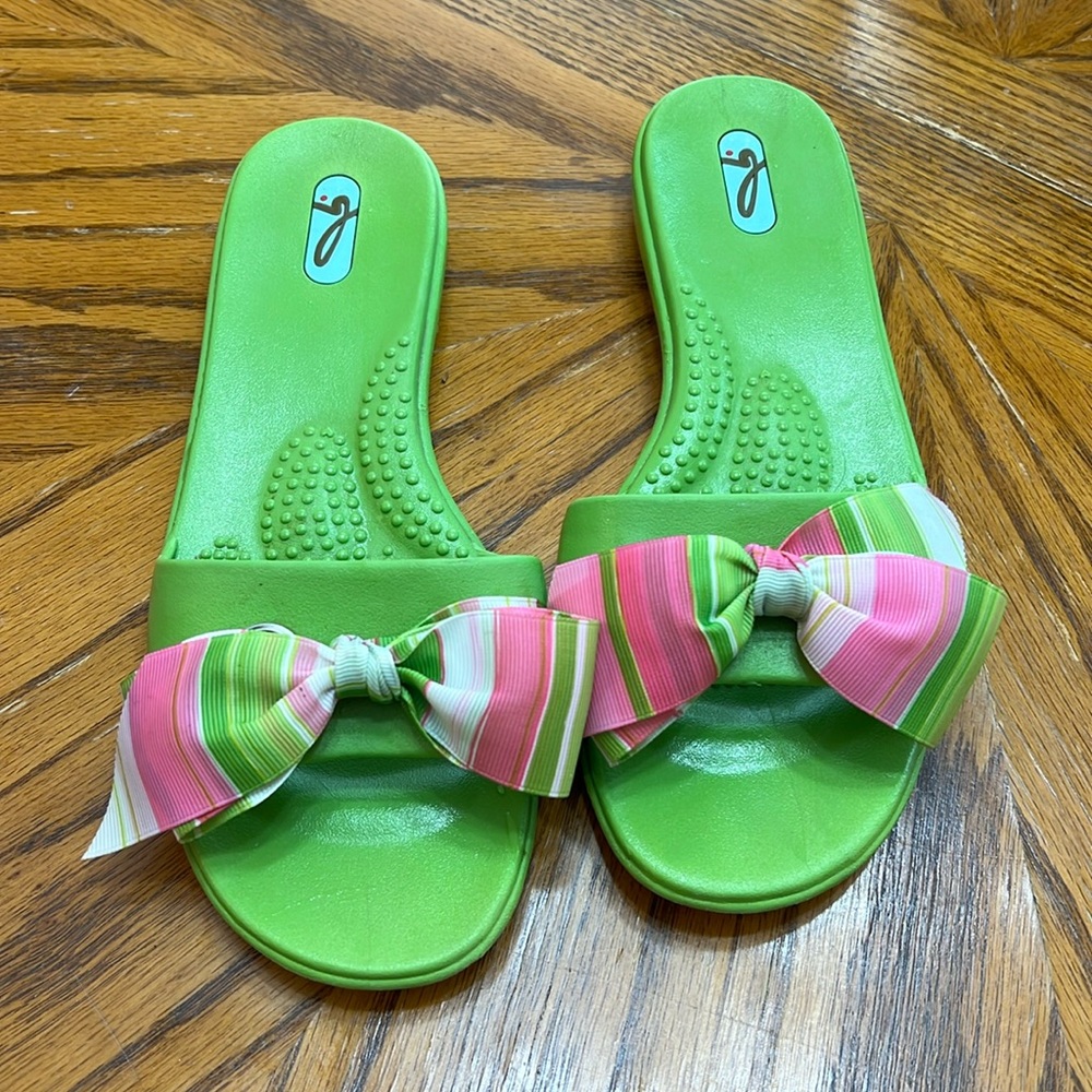 OKA b. Striped Sandals size Medium.